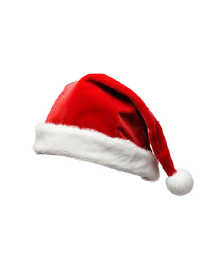 Premium Classic Santa Hat - Festive Red with White Fur Trim