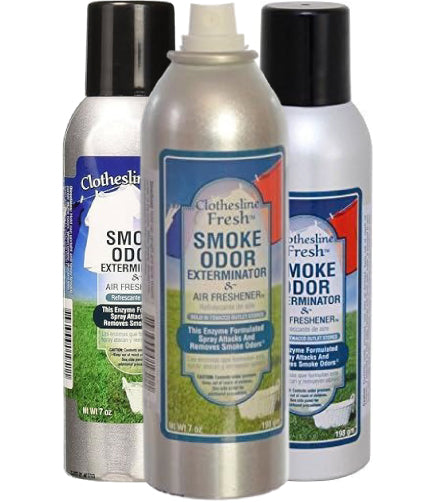 Clothesline Fresh Smoke Odor Exterminator Air Freshener - 7 oz Spray