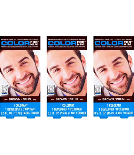 Color for Him - Natural-Looking Beard and Hair Color