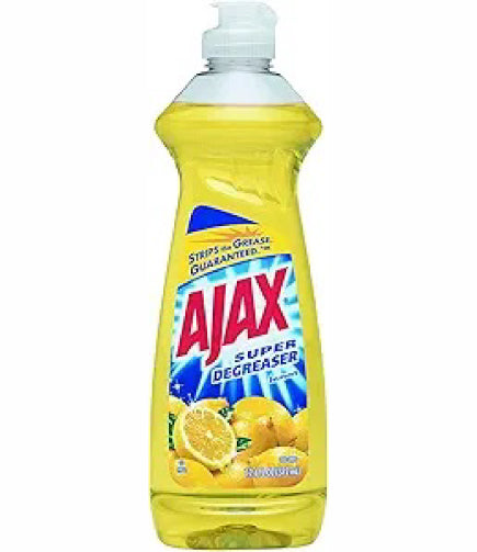 Ajax Super Degreaser Dish Liquid, Lemon, 12.6 fl oz (372 mL)