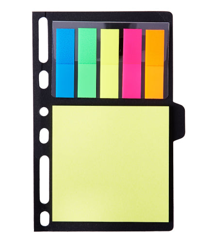 Multi-Functional Sticky Notes and Page Flags Organizer – Portable Binder Insert